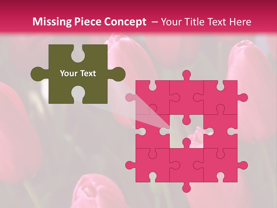 April Natural Tulip PowerPoint Template