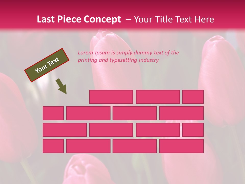 April Natural Tulip PowerPoint Template