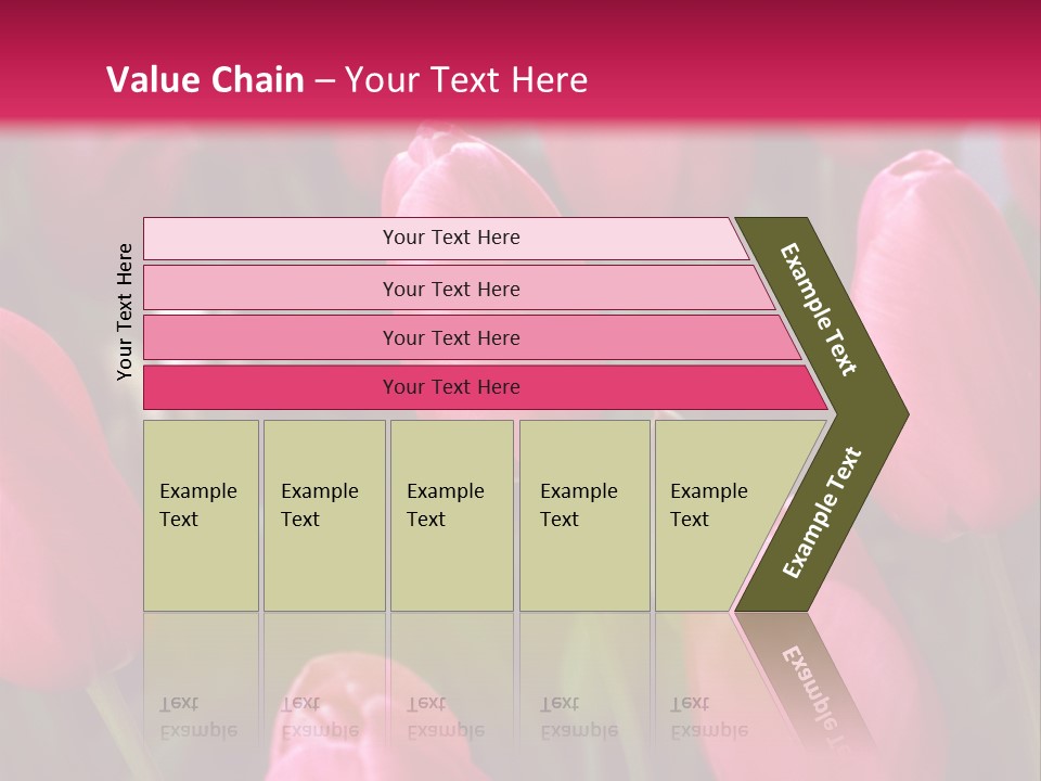 April Natural Tulip PowerPoint Template
