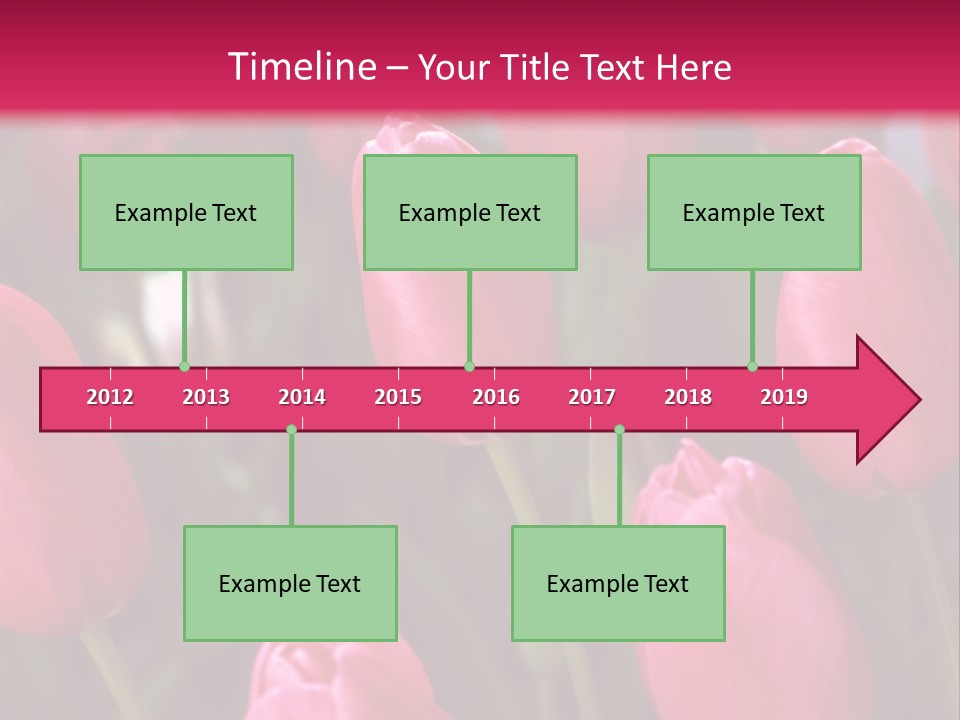 April Natural Tulip PowerPoint Template