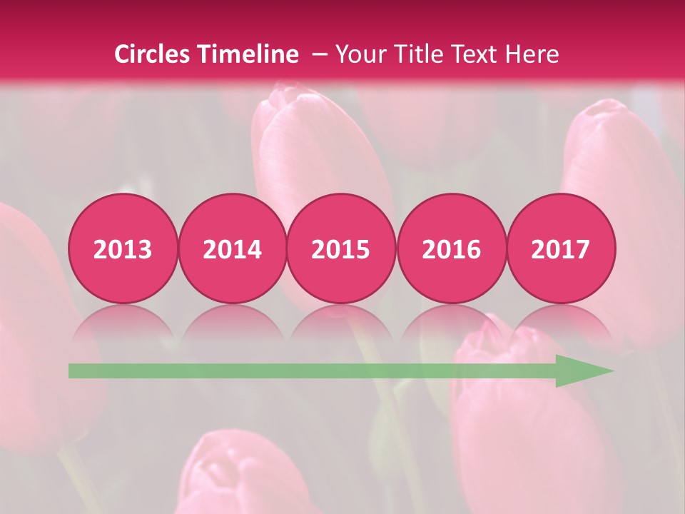 April Natural Tulip PowerPoint Template