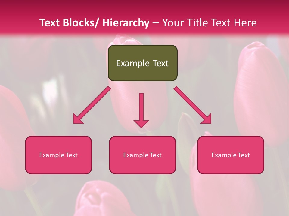 April Natural Tulip PowerPoint Template