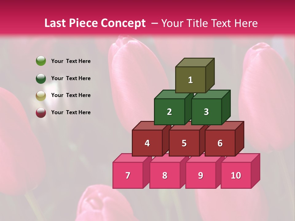 April Natural Tulip PowerPoint Template