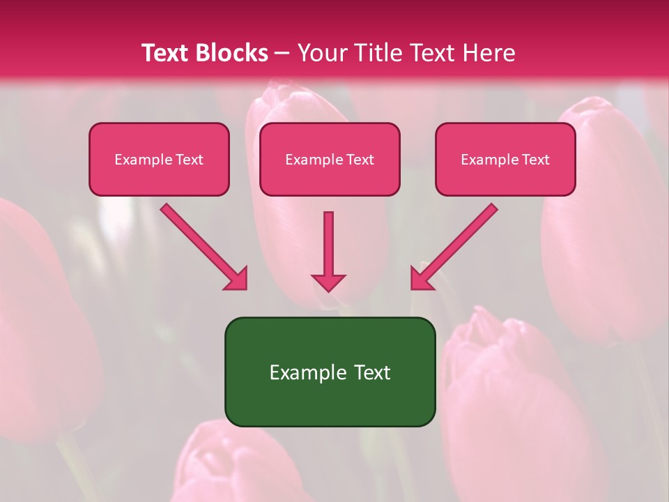 April Natural Tulip PowerPoint Template