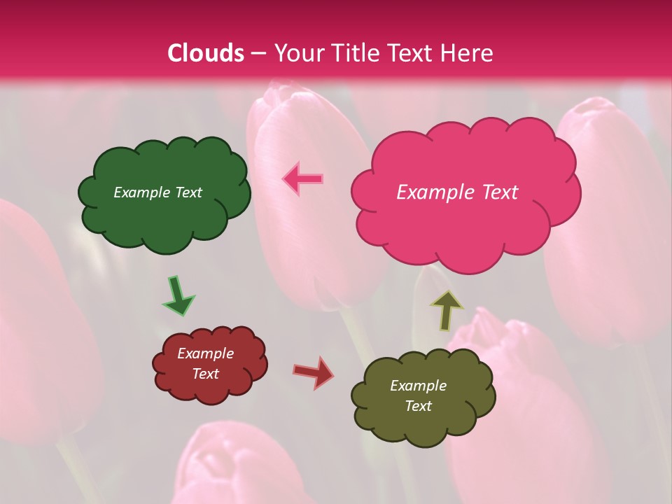 April Natural Tulip PowerPoint Template