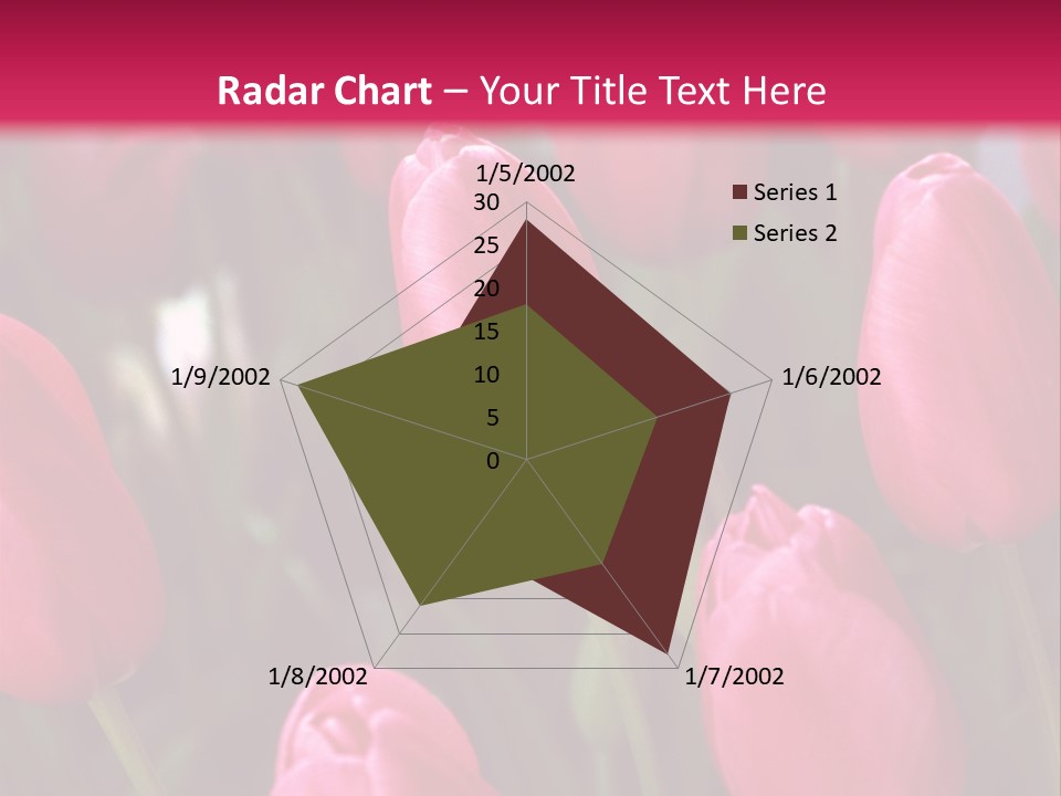 April Natural Tulip PowerPoint Template