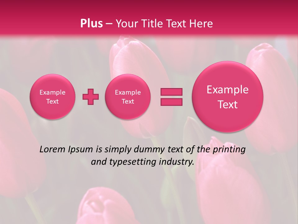 April Natural Tulip PowerPoint Template
