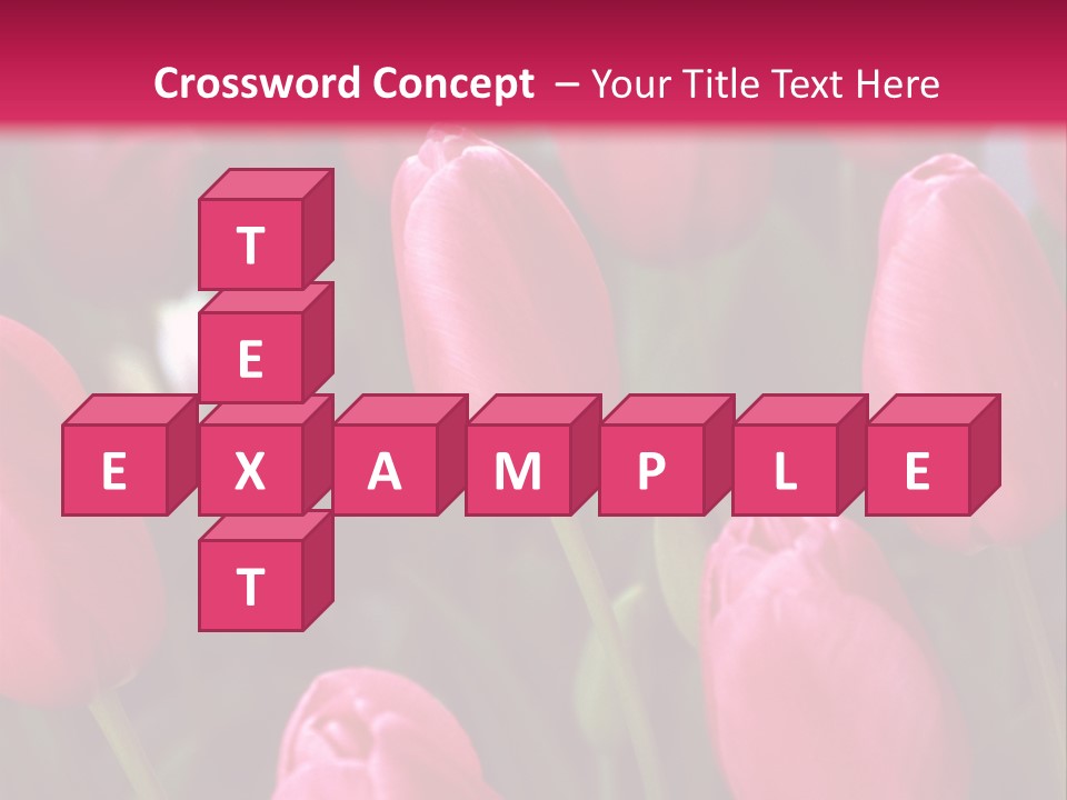 April Natural Tulip PowerPoint Template