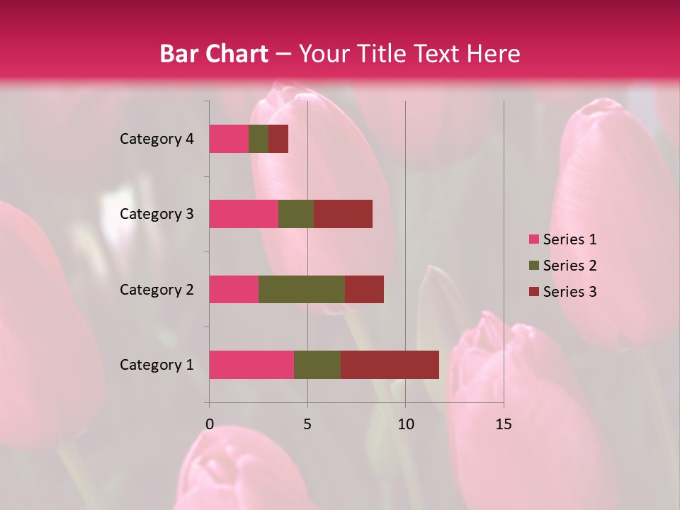 April Natural Tulip PowerPoint Template