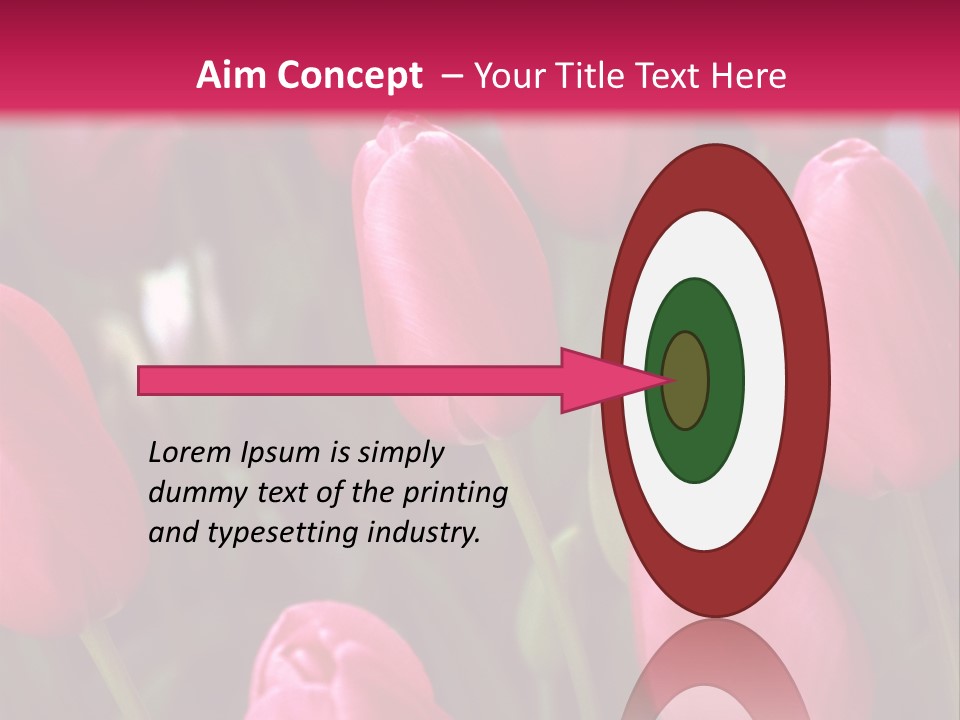 April Natural Tulip PowerPoint Template