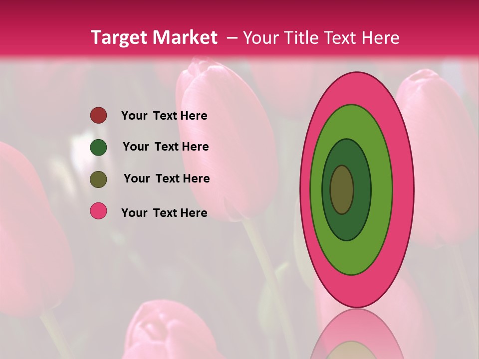 April Natural Tulip PowerPoint Template