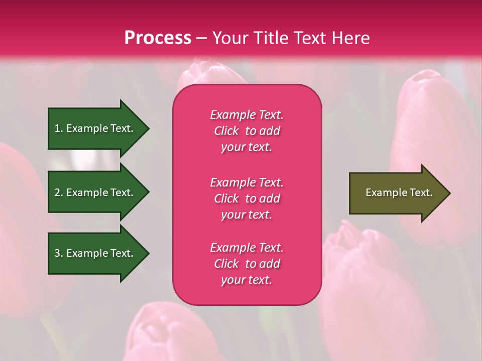 April Natural Tulip PowerPoint Template