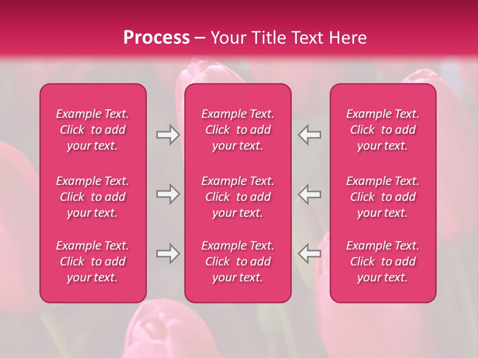 April Natural Tulip PowerPoint Template