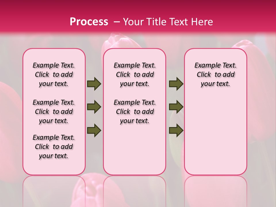 April Natural Tulip PowerPoint Template