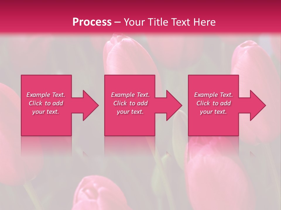 April Natural Tulip PowerPoint Template