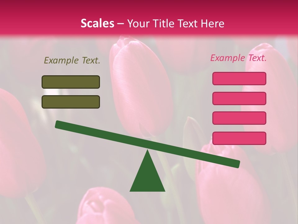 April Natural Tulip PowerPoint Template