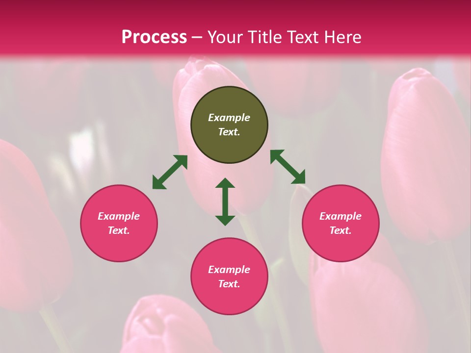 April Natural Tulip PowerPoint Template