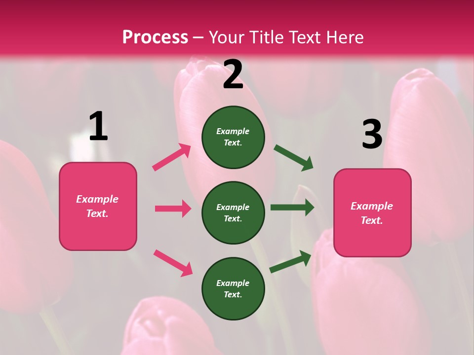 April Natural Tulip PowerPoint Template