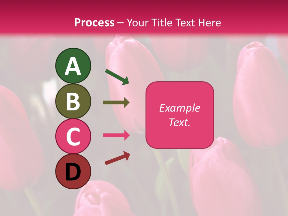 April Natural Tulip PowerPoint Template