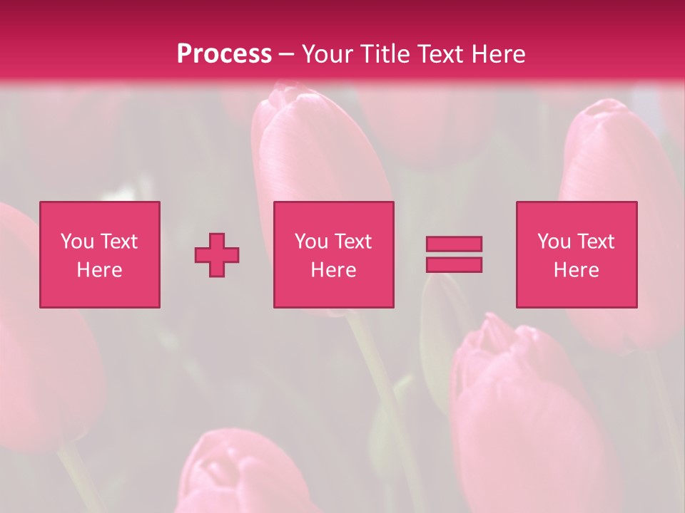 April Natural Tulip PowerPoint Template