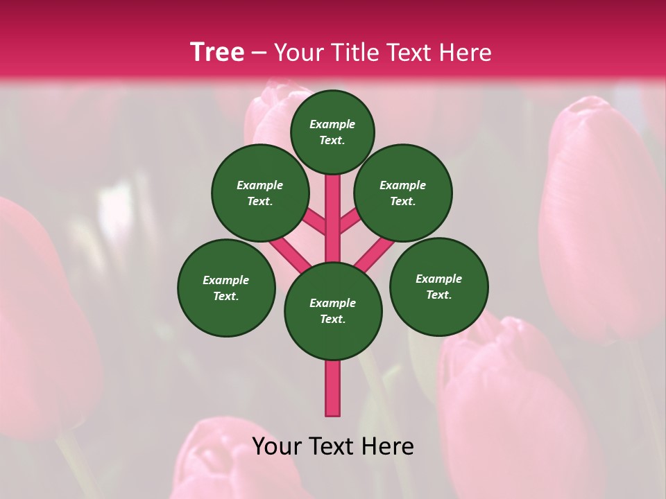 April Natural Tulip PowerPoint Template