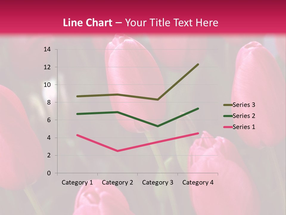 April Natural Tulip PowerPoint Template