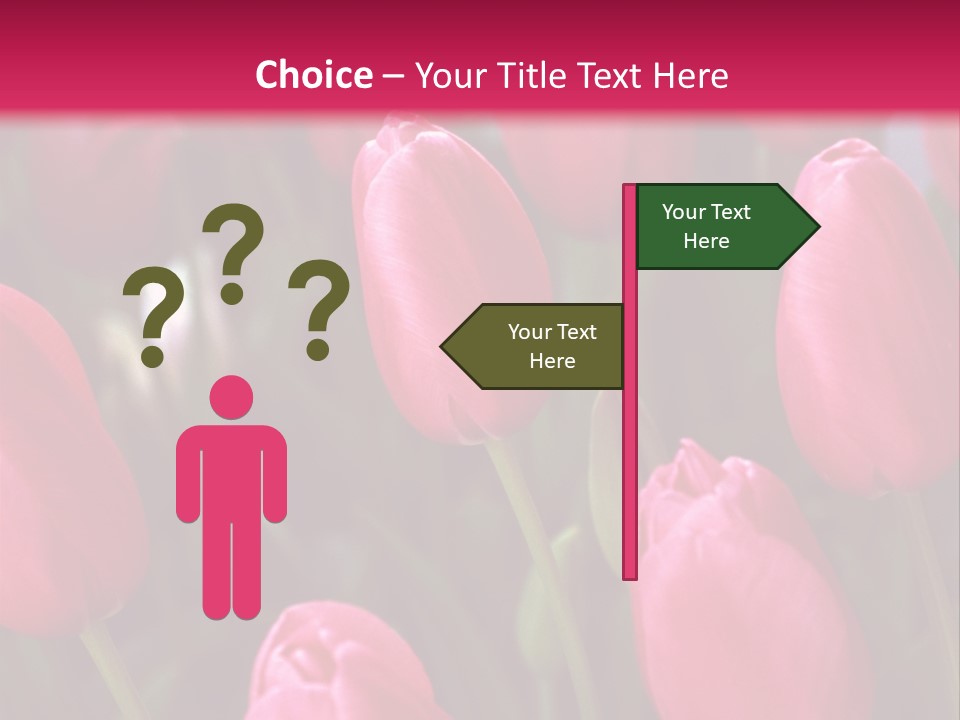April Natural Tulip PowerPoint Template