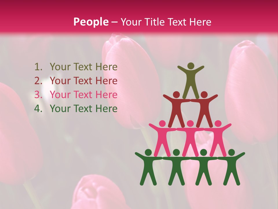 April Natural Tulip PowerPoint Template