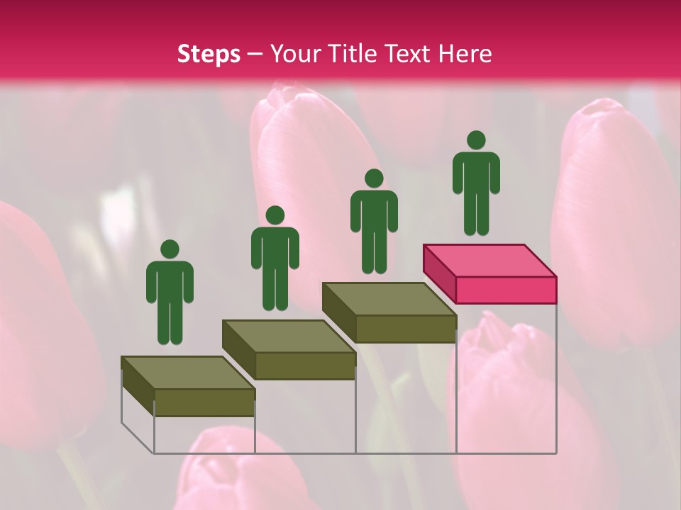 April Natural Tulip PowerPoint Template