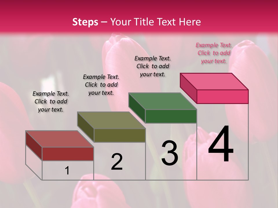 April Natural Tulip PowerPoint Template