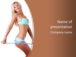 White Background Perfect Female PowerPoint Template