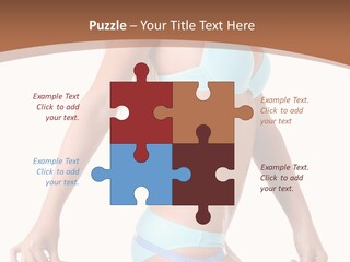 White Background Perfect Female PowerPoint Template