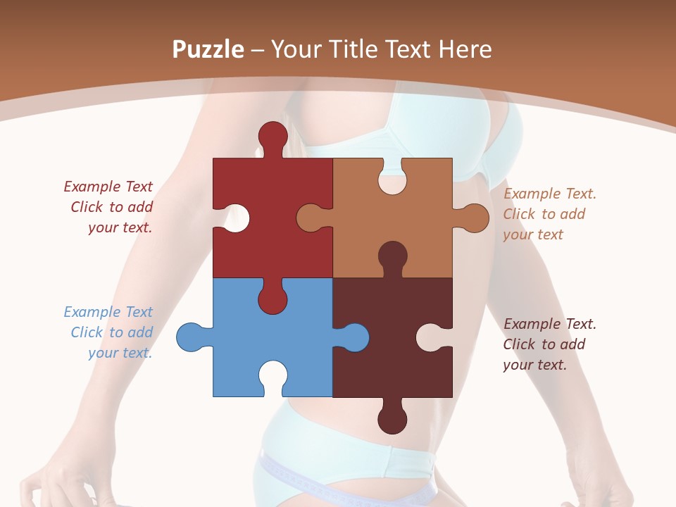 White Background Perfect Female PowerPoint Template