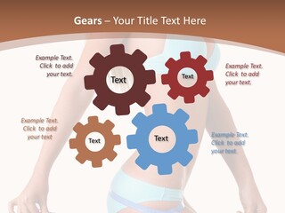 White Background Perfect Female PowerPoint Template