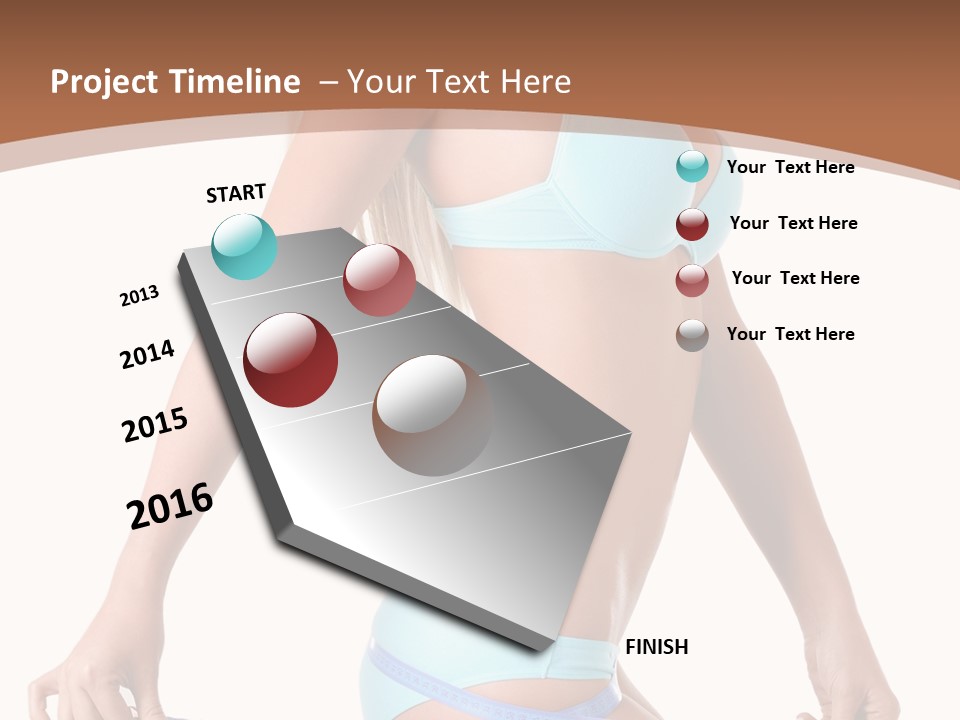 White Background Perfect Female PowerPoint Template