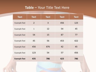 White Background Perfect Female PowerPoint Template