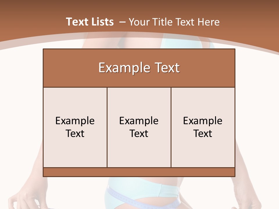 White Background Perfect Female PowerPoint Template