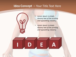 White Background Perfect Female PowerPoint Template