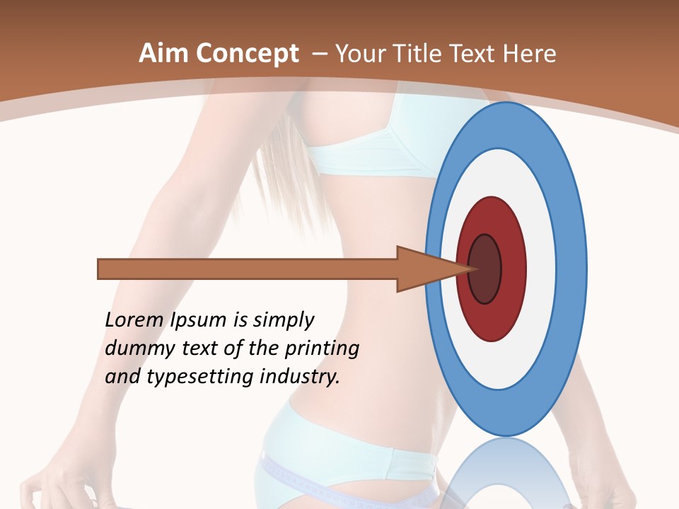 White Background Perfect Female PowerPoint Template