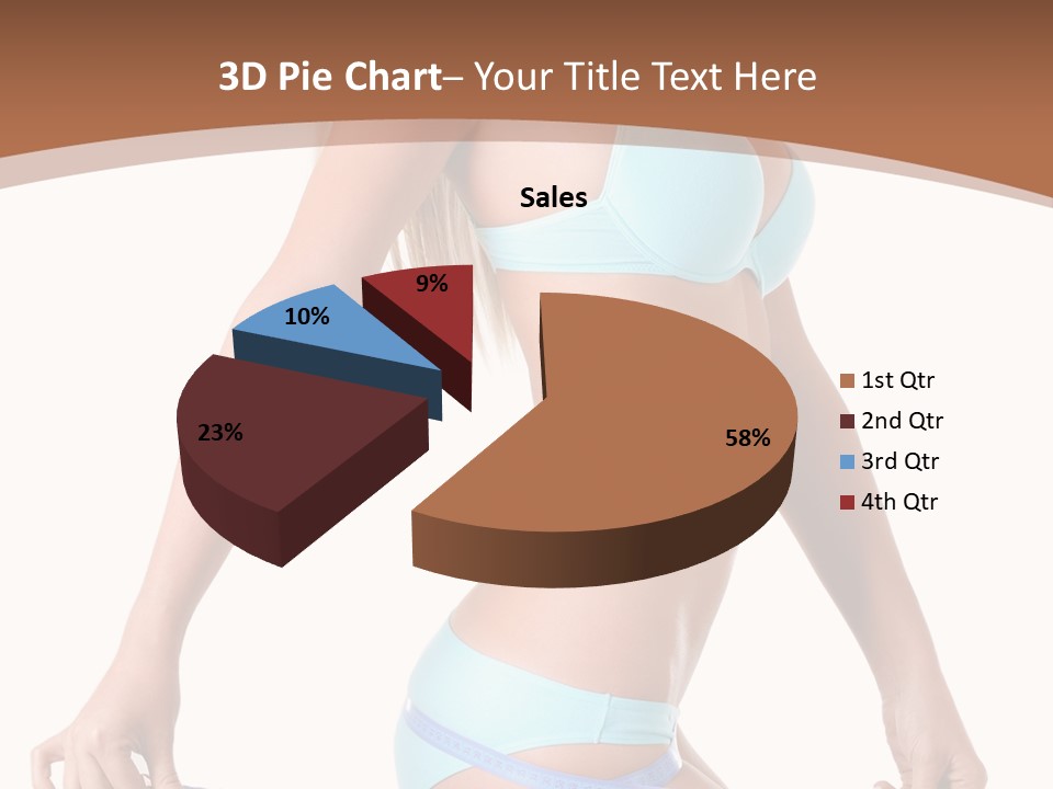 White Background Perfect Female PowerPoint Template