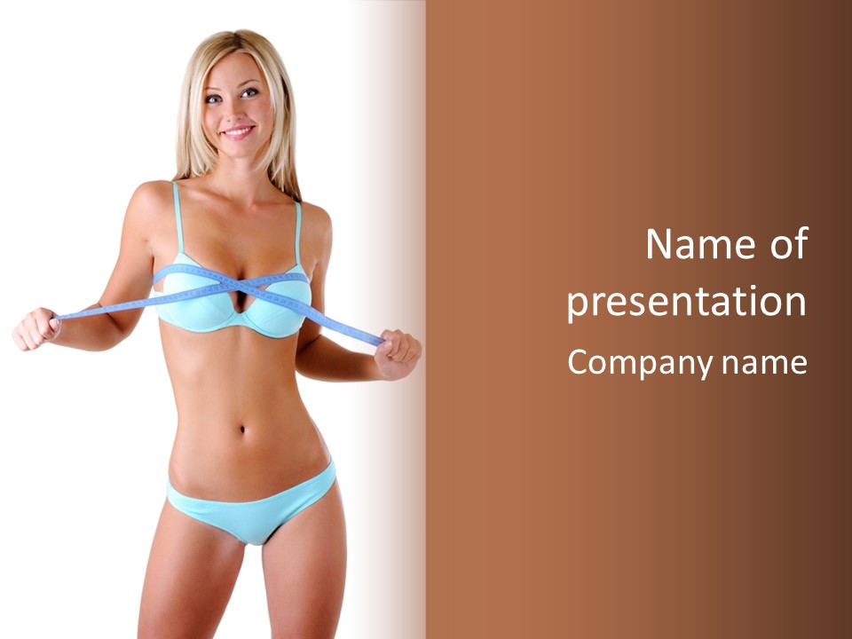 Cute Care Waist PowerPoint Template