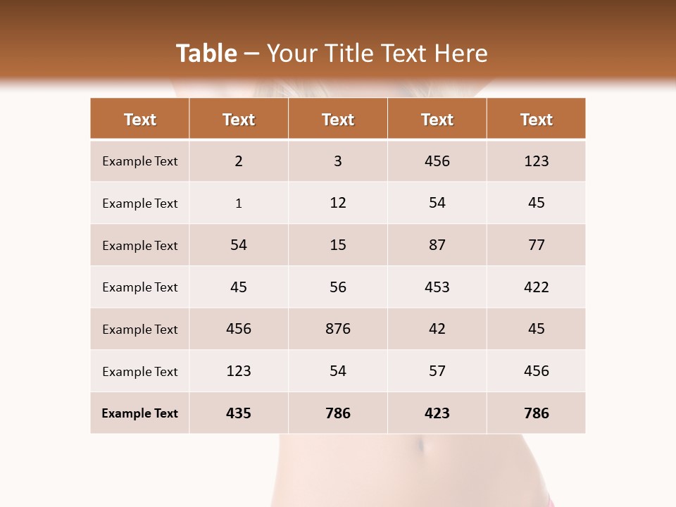 Girl Perfect Attractive PowerPoint Template