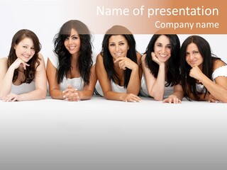 Long Hair Unique Wench PowerPoint Template