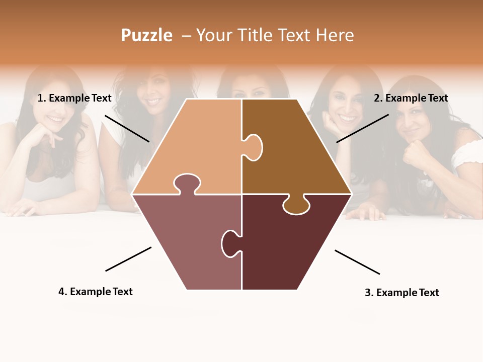 Long Hair Unique Wench PowerPoint Template