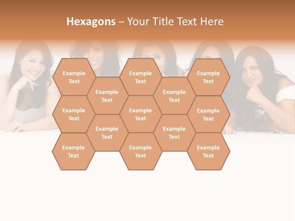 Long Hair Unique Wench PowerPoint Template