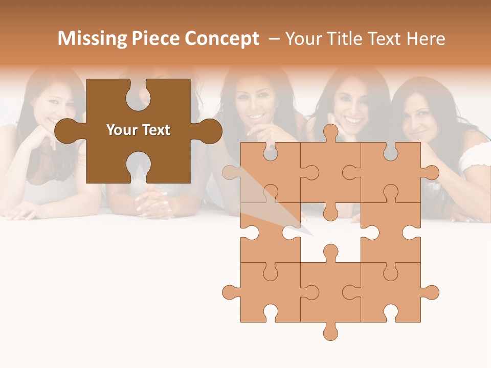 Long Hair Unique Wench PowerPoint Template