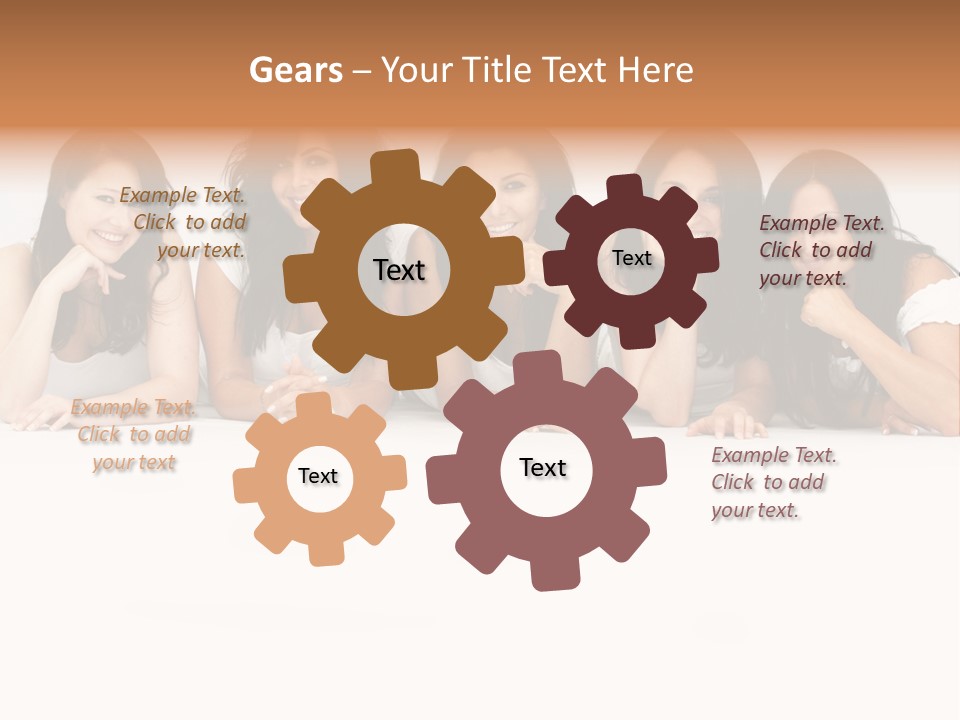 Long Hair Unique Wench PowerPoint Template