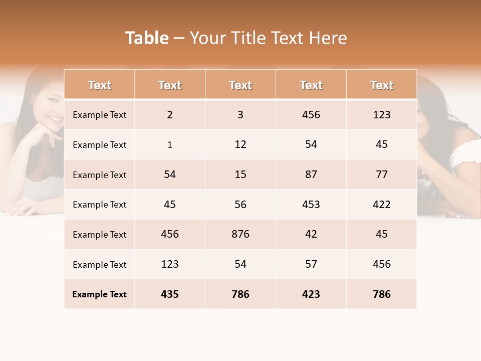 Long Hair Unique Wench PowerPoint Template