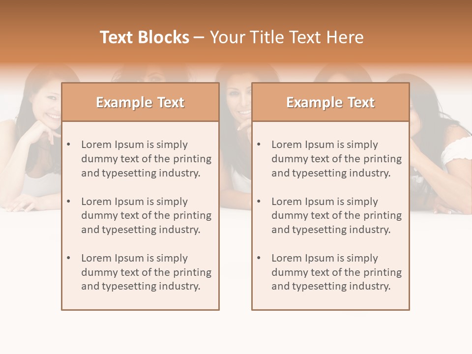 Long Hair Unique Wench PowerPoint Template