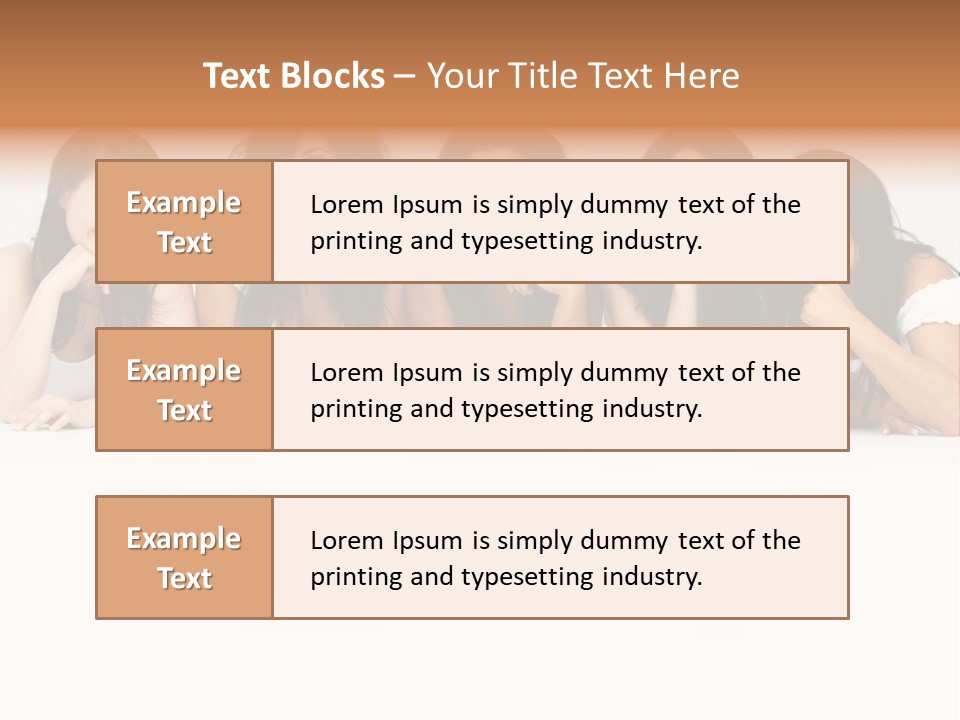 Long Hair Unique Wench PowerPoint Template